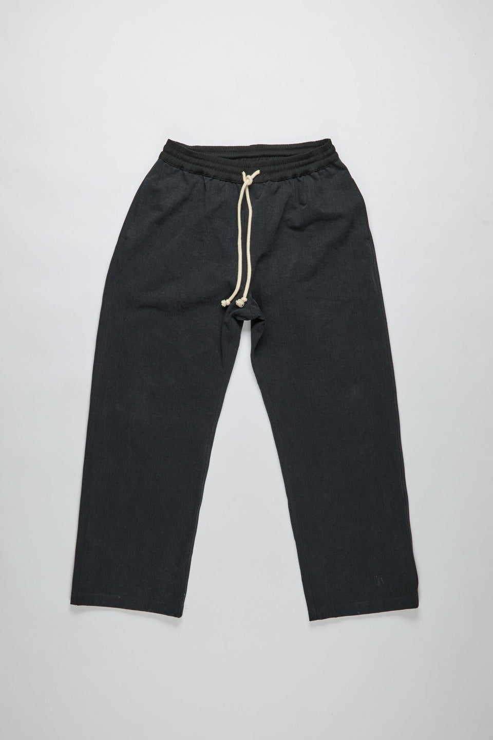 Easy Pants Charcoal Japanese Herringbone